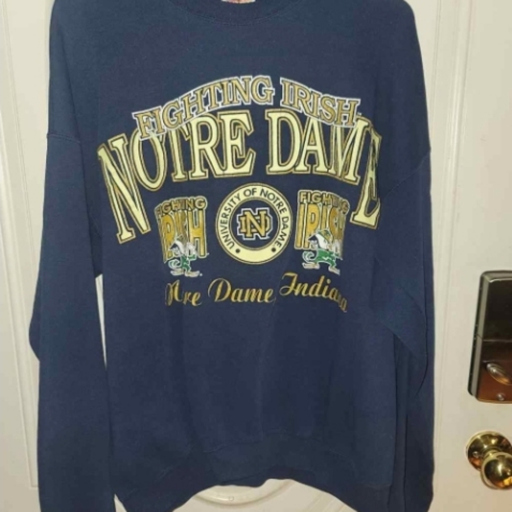 Vintage Notre Dame Sweatshirt 2020 Sportswear Distressed